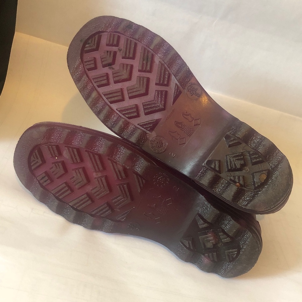Chanel ankle rain boots kids size 5; waterproof, skid resistant, bleach droplets - Picture 6 of 12